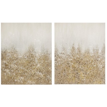 Madison Park】wall deco 絵画 Embellished 2pc Goldの通販はau PAY