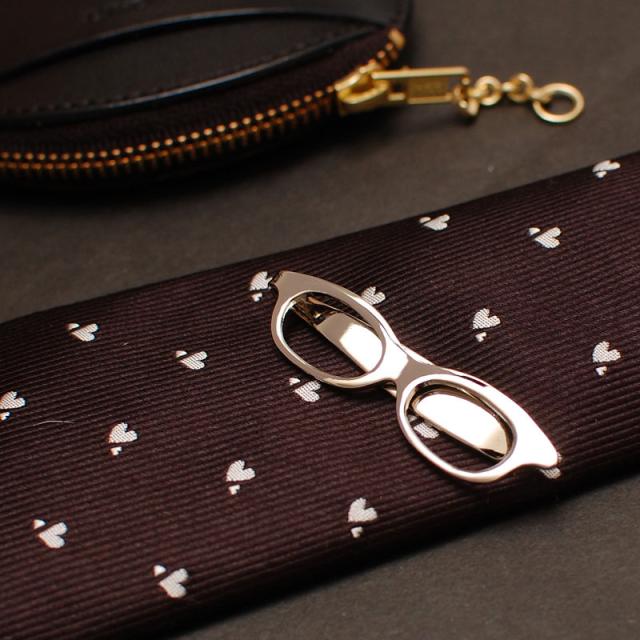 ネクタイピン タイピン メガネ タイバー ブローチ クリップ ナロー ショート ユニーク メンズ マネークリップ 人気 おしゃれ ブランド プの通販はau Pay マーケット オリジナルアクセサリーamanogawa