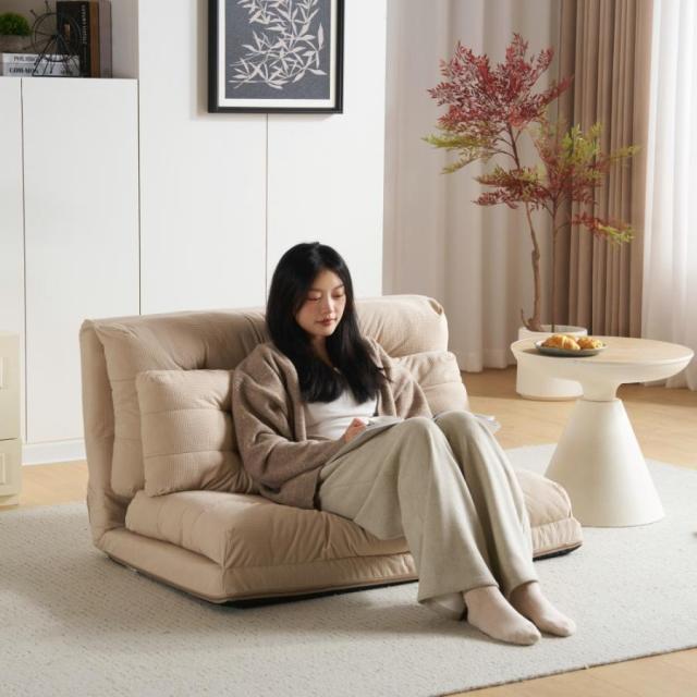 3WAY マルチソファベッド コンパクト 折りたたみ 1-2人用 6段階