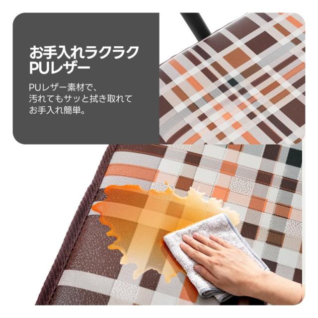 「クーポン配布中」歩行器 歩行車 シルバーカー ひじ掛け付き キャスター 室外用 高さ調整可能 折りたたみ可能 座面付き 四輪 キャスター付き おしゃれ 座れる 散歩 シニア 歩行補助 買い物 ショッピングカー 大容量 老人車 手押し車 介護 高齢者 新品【ブラウンチェック柄】