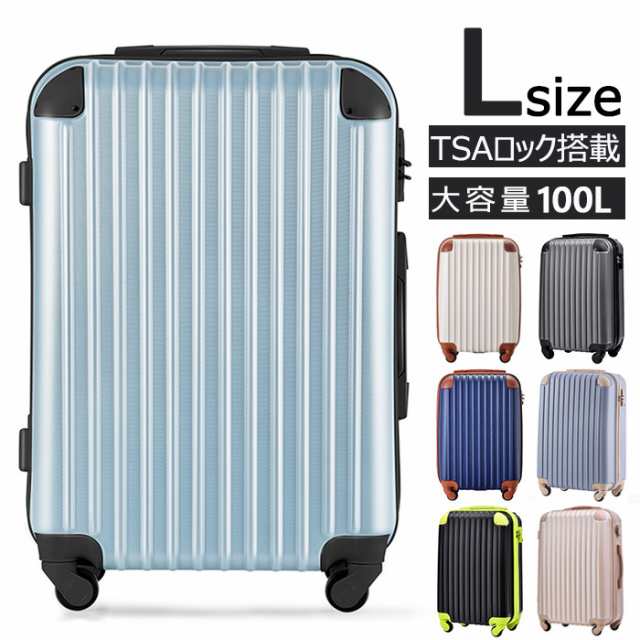 Lサイズ キャリーケースTSAロック搭載 7日〜14日用 中型 suitcase 本格