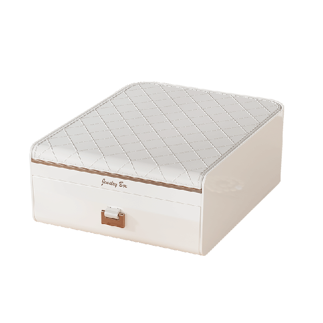 8%OFFクーポンで実質2,023円」2段 ジュエリーボックス レザー