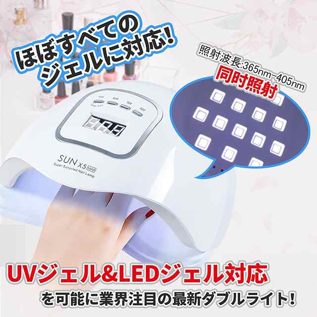 即納」ネイルドライヤー ジェルネイルライト ハイパワ 150W 高速硬化 硬化用UVライト 45個LED ネイルライト ネイル乾燥機 UVライト  LEの通販はau PAY マーケット - ヘルツ | au PAY マーケット－通販サイト