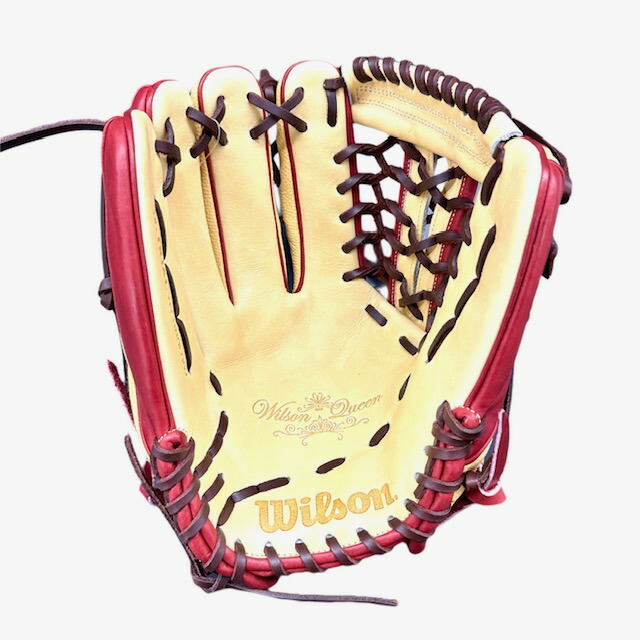 【型付け無料・グラブ刺繍2ヶ所無料】ウィルソン（Wilson）女子ソフトボール用グラブ 95型 Queen DAUL WBW101242 型付け無料・グラブ刺繍2ヶ所無料】ウィルソン（Wilson）女子ソフト