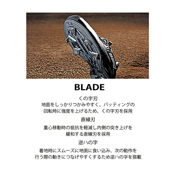 デサント(DESCENTE) 野球スパイク コウノエベルトスパイク2 DB1PJA00WH