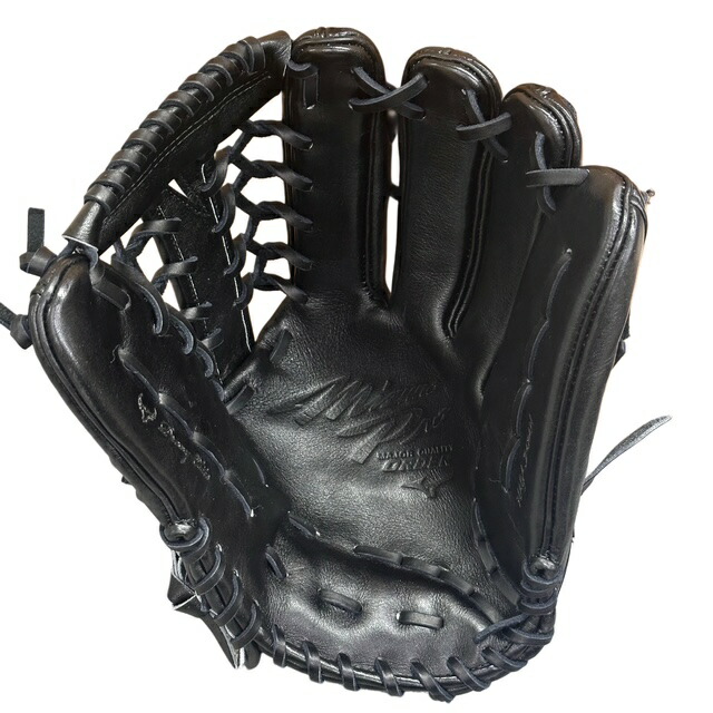 【型付/グラブ/袋/刺繍無料】 ミズノ(MIZUNO) BSSショップ限定 ミズノプロ 硬式グラブ 外野手用 HAGAJAPAN スポコバオリジナル Mブラック イチロー [ 型付け無料 硬式グラブ刺繍2ヶ所・グラブ袋刺繍無料(単色のみ)※縁取り・影付きの場合、1ヶ所+1100円(税込)] 型付/グラブ/袋/刺繍無料】 ミズノ(MIZUNO) BSSショップ限定