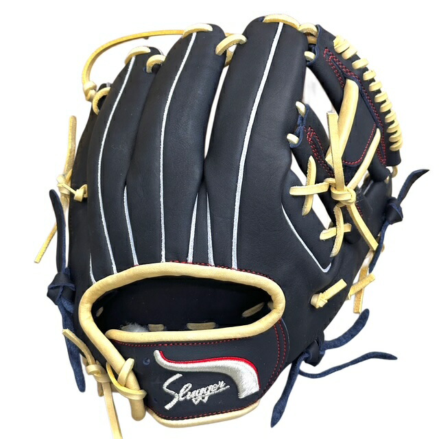 【型付/グラブ刺繍無料】 久保田スラッガー(KUBOTA SLUGGER) 限定 軟式グラブ EX24-GS2 SR1型 KSブラック×トレンチ紐 内野手用 [ 型付け無料 軟式グラブ刺繍2ヶ所無料(単色のみ)※縁取り・影付きの場合、1ヶ所+1100円(税込)]