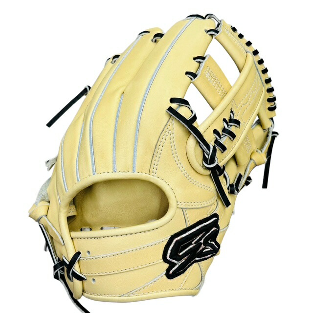 【型付/グラブ/袋/刺繍無料】 ジーエス(GS) 硬式グラブ 内野手用 サムライ型 5本指・コユニ両方対応 右投げLH GS-SAMURAI-CAR5TH [ 型付け無料 硬式グラブ刺繍2ヶ所・グラブ袋刺繍無料(単色のみ)※縁取り・影付きの場合、1ヶ所+1100円(税込)]