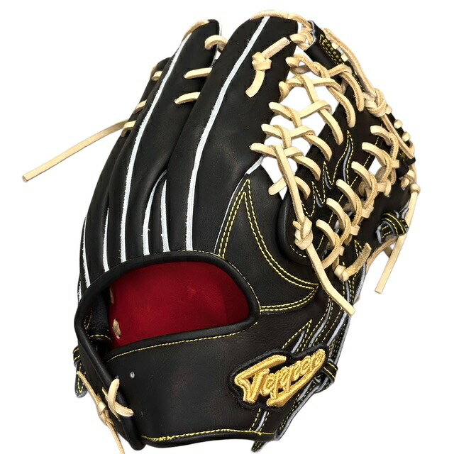 【型付/グラブ/袋/刺繍無料】 テッペン(Teppen) 限定 硬式グラブ 外野手用 TTY型 BLACK TEPPEN-TTY-BKG1 [ 型付け無料 硬式グラブ刺繍2ヶ所・グラブ袋刺繍無料(単色のみ)※縁取り・影付きの場合、1ヶ所+1100円(税込)]