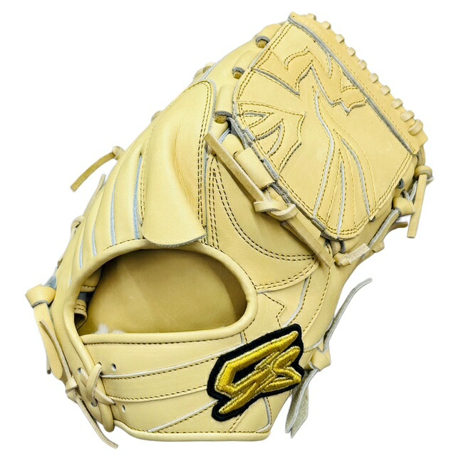 【型付/グラブ/袋/刺繍無料】 ジーエス(GS) 硬式グラブ 投手用 GS-EX004-CAM251208 ウォーターバック 水 右投げLH STキャラメル [ 型付け無料 硬式グラブ刺繍2ヶ所・グラブ袋刺繍無料(単色のみ)※縁取り・影付きの場合、1ヶ所+(税込)]