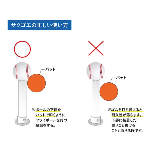 サクゴエ(SAKUGOE) 野球 バッティングティー SAKUGOE ver.13 (PUT式