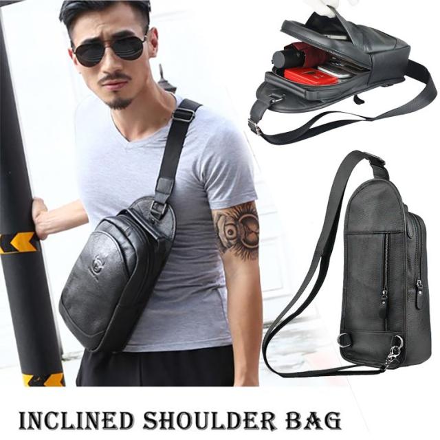 本革 牛革 レザー ボディーバッグ ショルダーバッグ 大容量 メンズ 斜め掛け バッグ 斜め掛けワンショルダーバッグ ビジネス 男性用 胸バの通販はau Pay マーケット ひまわり Au Pay マーケット店