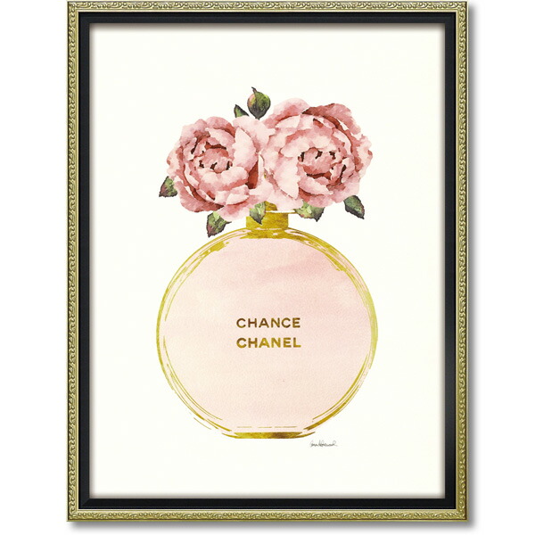 オマージュ キャンバスアート 「ゴールド パフューム ピオニー(Mサイズ)」 幅43.5cm×高さ56.5cm  アートパネル アートボード アート クラシック アンティーク ディスプレイ インテリア おしゃれ かわいい 壁飾り 壁掛け 花 絵 送料無料 REBC-12023の通販は