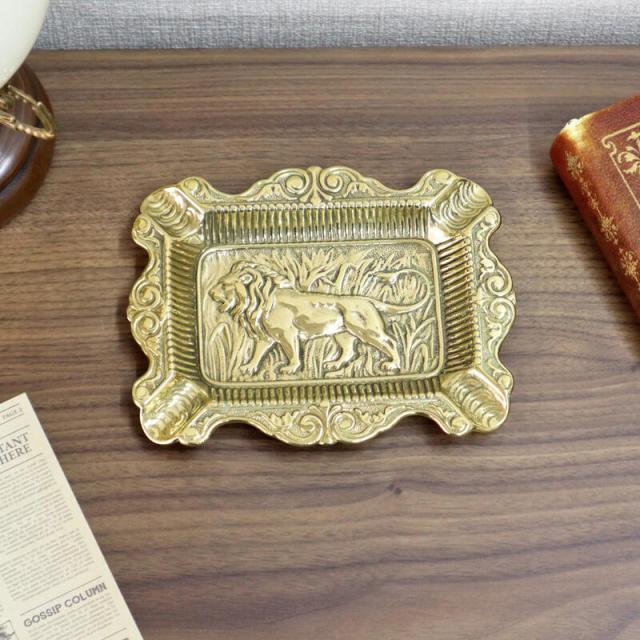 イタリア製 真鍮 灰皿  クラシック アンティーク ゴールド イタリア シンプル インテリア ディスプレイ ライオン ショップ ホテル ブラス ギフト プレゼント おしゃれ かわいい 北欧 真鍮 輸入雑貨 送料無料 REC3-115の通販は