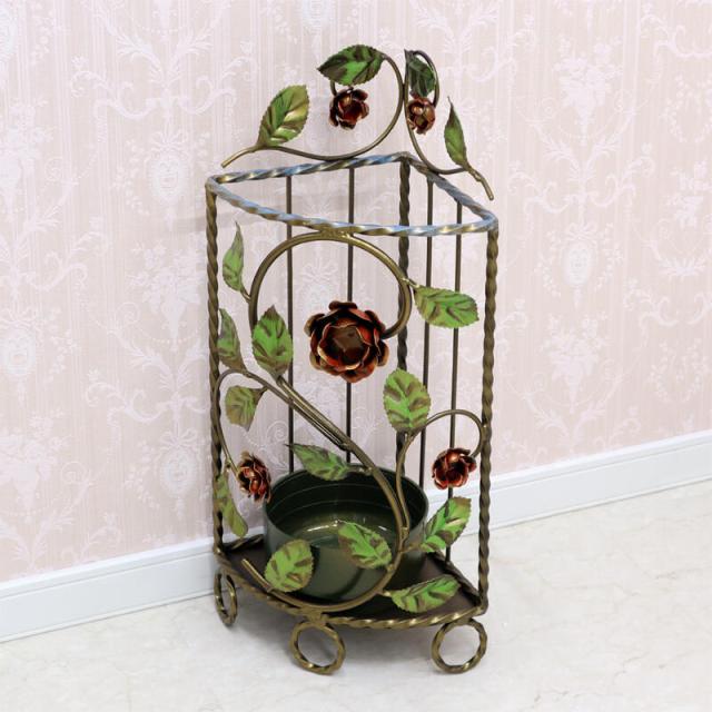 SAVIローズ イタリア製 コーナー用 アンブレラスタンド  アイアン イタリア バラ ローズ コーナー アンティーク クラシック インテリア ギフト プレゼント おしゃれ かわいい 傘立て 北欧 角 送料無料 RE8558/Sの通販は