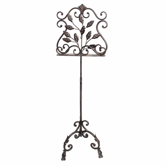 【Wrought Iron 譜面台 メニュー立て】 おしゃれ アイアン インテリア エレガント キッチン 料理本立て メニュー台 飲食店 輸入雑貨 送料無料 REFM-15/515-3252の通販は