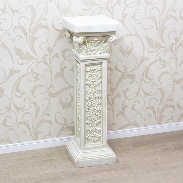 ガーデンファニチャー ローマコラム  コラム スタンド オブジェ ガーデン アンティーク エレガント インテリア ディスプレイ ショップ おしゃれ かわいい 花台 台 庭 置物 輸入雑貨 送料無料 RE12911の通販は