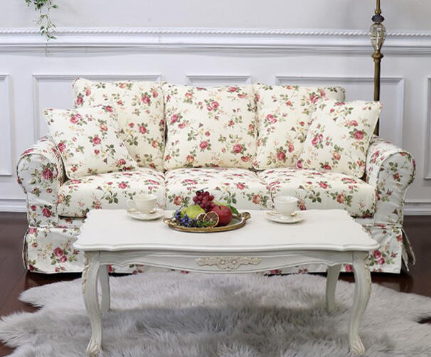 プチローズ 3Pソファ  ソファ カバーリング エレガント ローズ バラ ファブリック インテリア おしゃれ かわいい 3人 3人掛け 3人用 姫系 花柄 薔薇 輸入家具 送料無料 RE8869/3Pの通販は