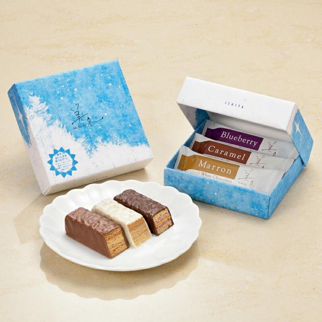 美冬【12個入×5箱】石屋製菓 北海道 お土産 バター パイ フィリング チョコ マロン ブルーベリー キャラメル お菓子 ギフト プレゼント お取り寄せ 送料無料 美冬【3個入×6箱】石屋製菓 北海道 お土産 バター パイ フィリング
