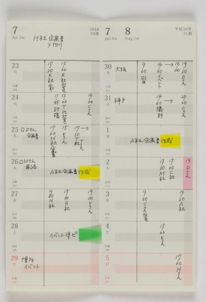 超 整理手帳 スケジュール シート スタンダード21の通販はau Pay マーケット Atarime Store Au Pay マーケット店