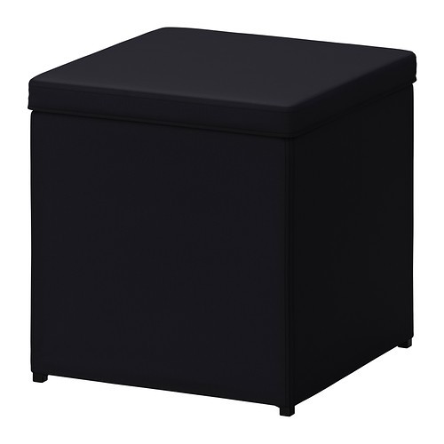 Ikea Original Bosnas フットスツール 収納付き ランスタ ブラック 32 Cmの通販はau Pay マーケット Shop Polori