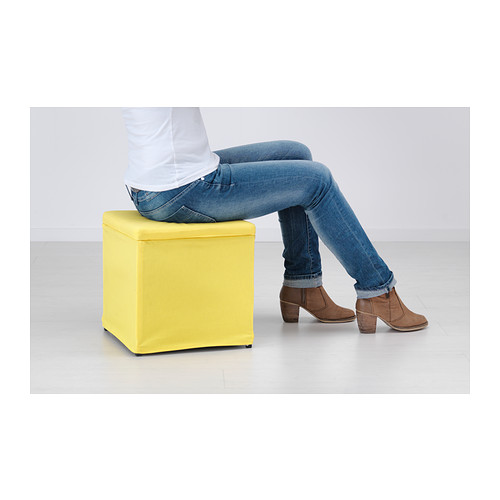 Ikea Original Bosnas フットスツール 収納付き ランスタ イエロー 32 Cmの通販はau Pay マーケット Shop Polori