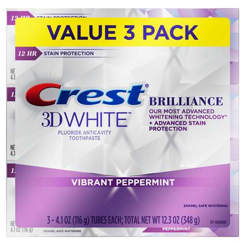 クレスト３dホワイトブリリアンス歯磨き粉 116g 3 お買い得セット Crest 3d White Brilliance Whitening Toothpaste ペパーミント Mの通販はau Pay マーケット Usファクトリー