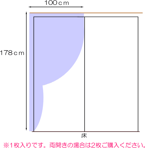 遮光カーテン 北欧 100×178cm (1枚入り) DESIGN LIFE デザインライフ