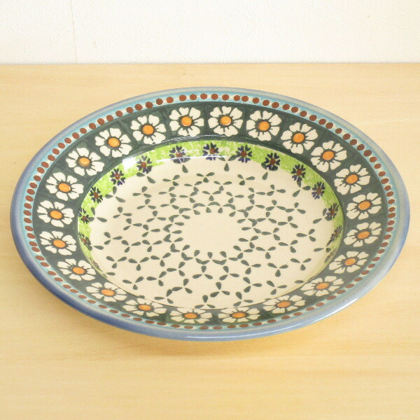 ポーリッシュポタリー プレート 22cm スープ皿 パスタ皿 花柄 陶器 ポーランド食器 ボレスワヴィエツ Wiza社の通販はau Pay マーケット 北欧雑貨 マット プロヴァンスの風 Wowma店