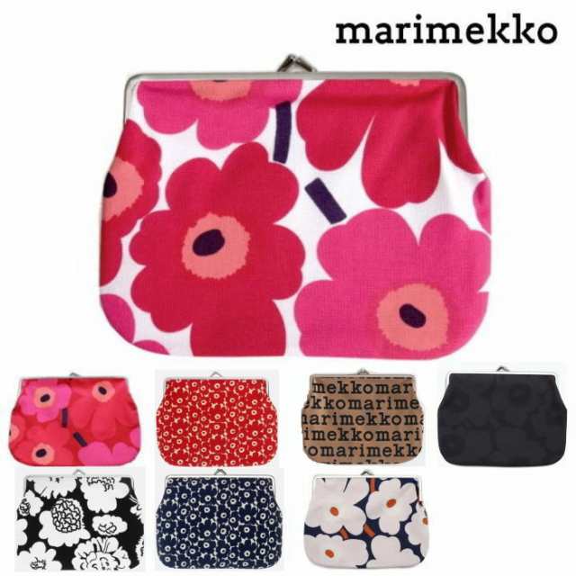 marimekko マリメッコ／がま口ポーチ・ウニッコ（ピンク）