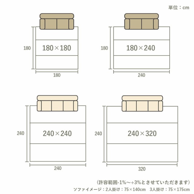 ラグマット 夏用 い草ラグ 240×320cm(長方形）『NCXシルフ』 ボーダー