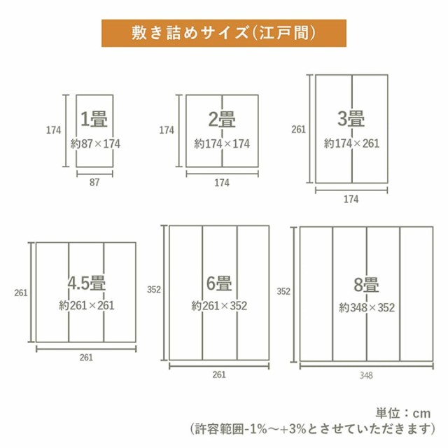 ラグマット 夏用 国産 い草ラグ 本間6畳 286.5×382cm(長方形