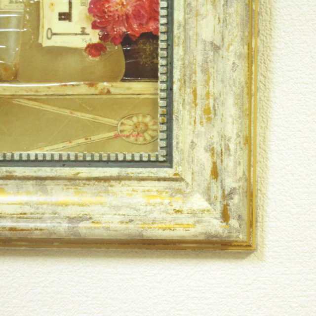 絵画 壁掛け 額付き インテリア アートフレーム W30×H25cm キャサリンホワイト 『桜色』 ウォールアート ウォールパネル アートパネル