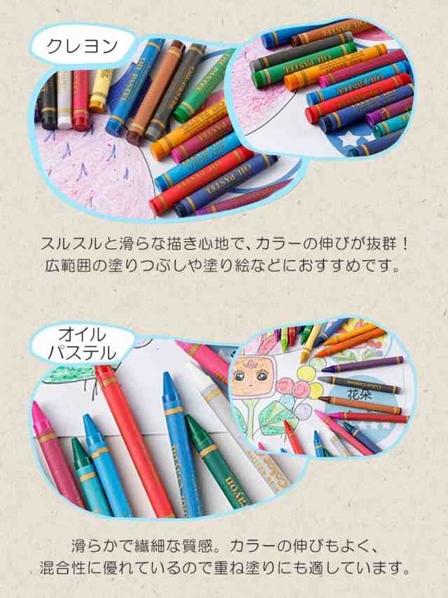 お絵かきセット アートセット お絵描き 色鉛筆 水彩絵具 水性ペン