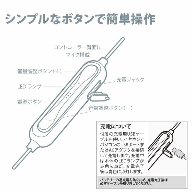 Bluetooth 5.0搭載 ワイヤレス ステレオイヤホン インナーイヤータイプ 音楽 通話 PGA PG-BTE