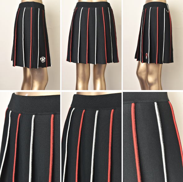 50％OFFセール！MUスポーツ M・U SPORTS ゴルフ 2023秋冬新作 レディース ニットプリーツスカート 服 ゴルフウェア_1