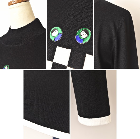 2024春夏　ピッコーネ　クラブ　ハイネック　プルオーバー　０２　黒 2024春夏ピッコーネクラブハイネックプルオーバー02黒