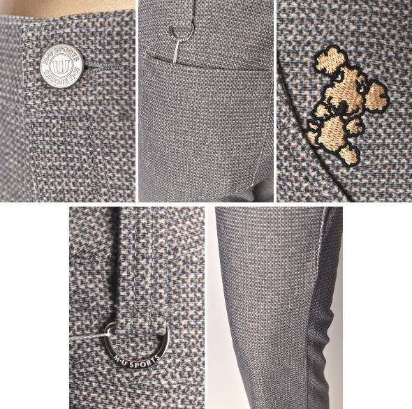 40％OFFセール！MUスポーツ M・U SPORTS ゴルフ 2024秋冬新作 レディース 裏起毛ストレッチパンツ 服 ゴルフウェアの通販は