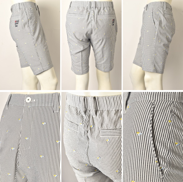 20％OFFセール！アンパスィ and per se ゴルフ 2024春夏新作 メンズ ハーフパンツ ショートパンツ 服 ゴルフウェア_1