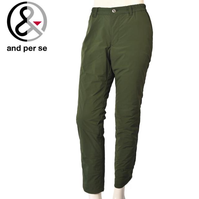 20％OFFセール！アンパスィ and per se ゴルフ 2024秋冬新作 メンズ 中綿パンツ 服 ゴルフウェア