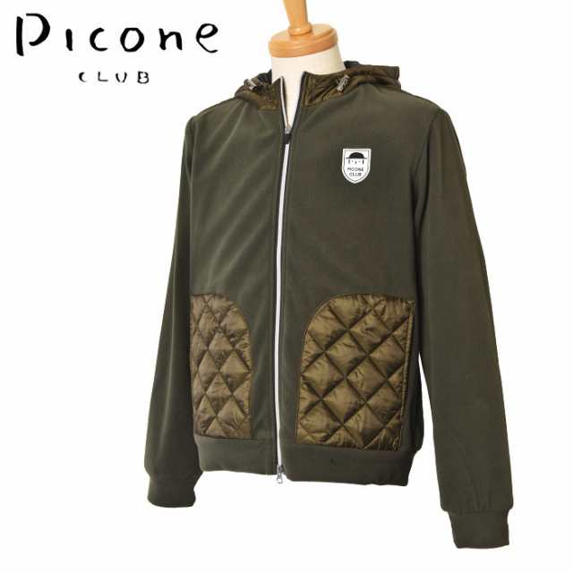 ピッコーネ クラブ PICONE CLUB ゴルフ 2024秋冬新作 メンズ 中綿切替フーディージップアップブルゾン 服 ゴルフウェア