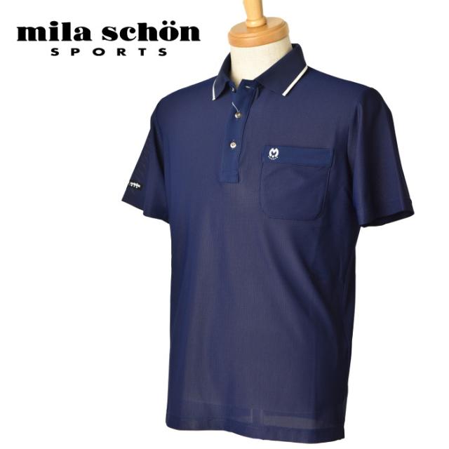 mila schon - ミラショーン mila schon GOLF スポーツウェア ゴルフ ポロシャツ mila schon ミラショーン milaschon 7333274159 メンズ 半袖