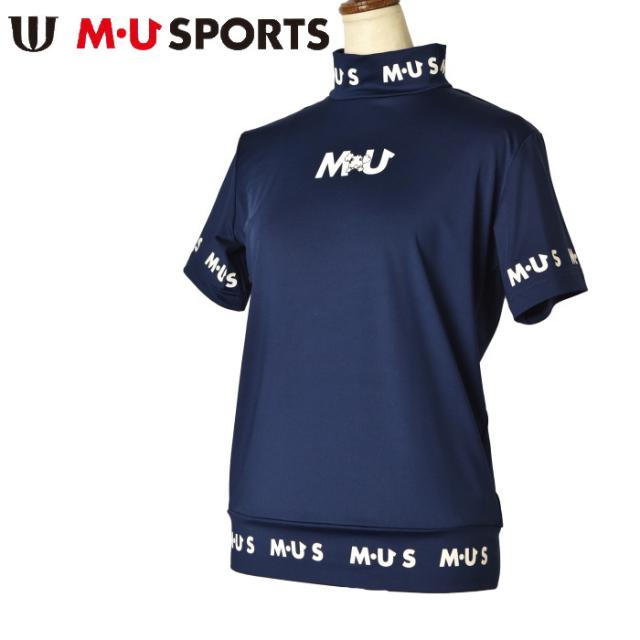 40％OFFセール！ MUスポーツ M・U SPORTS ゴルフ 2024春夏新作 レディース 半袖ハイネックシャツ モックネック 服 ゴルフウェアの通販は