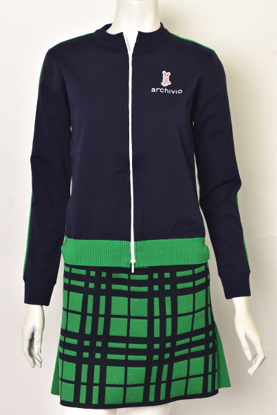アルチビオ 刺繍ニットジップブルゾン ネイビー 36 カーディガン アルチビオ 刺繍ニットジップブルゾン ネイビー 36 刺繍ニットジップ