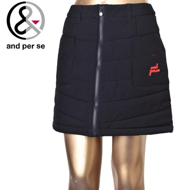 20％OFFセール！アンパスィ and per se ゴルフ 2024秋冬新作 レディース 中綿スカート 服 ゴルフウェア