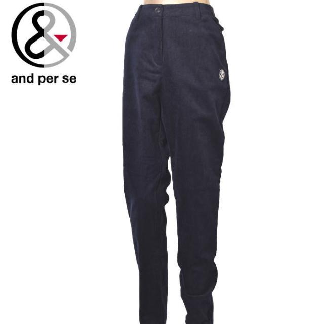 20％OFFセール！アンパスィ and per se ゴルフ 2024秋冬新作 レディース コーデュロイパンツ 服 ゴルフウェア