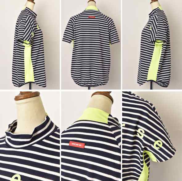 20％OFFセール！アンパスィ and per se ゴルフ 2024春夏新作 レディース 半袖ハイネックシャツ モックネック 服 ゴルフウェアの通販は