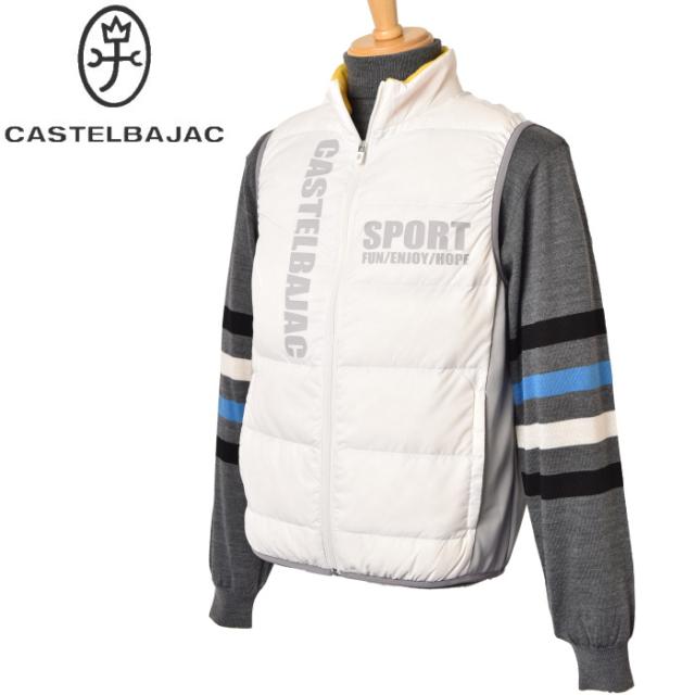 カステルバジャック スポーツ ゴルフ CASTELBAJAC 2024秋冬新作 メンズ ダウンベスト 服 ゴルフウェア