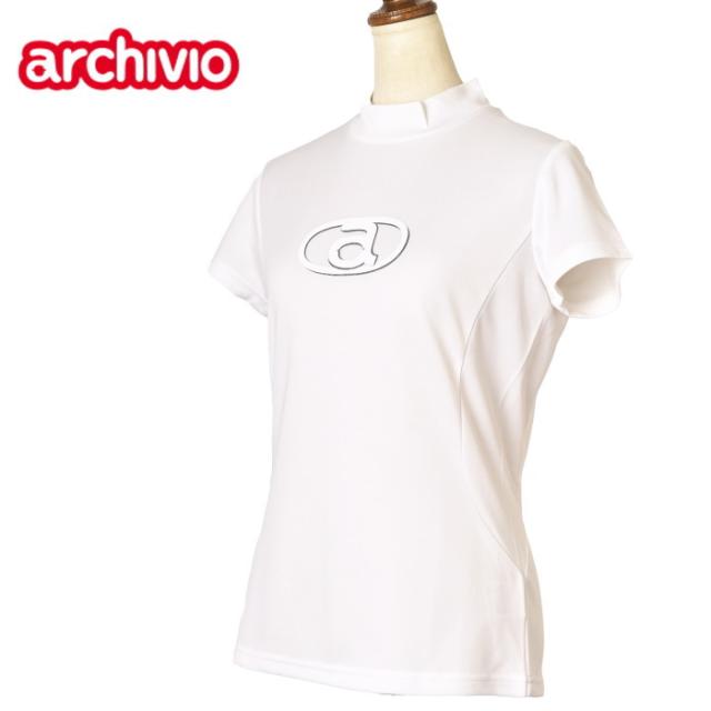 50％OFFセール！ アルチビオ archivio ゴルフ 2024春夏新作 レディース 半袖ハイネックプルオーバー モックネック 服 ゴルフウェア アウトレット