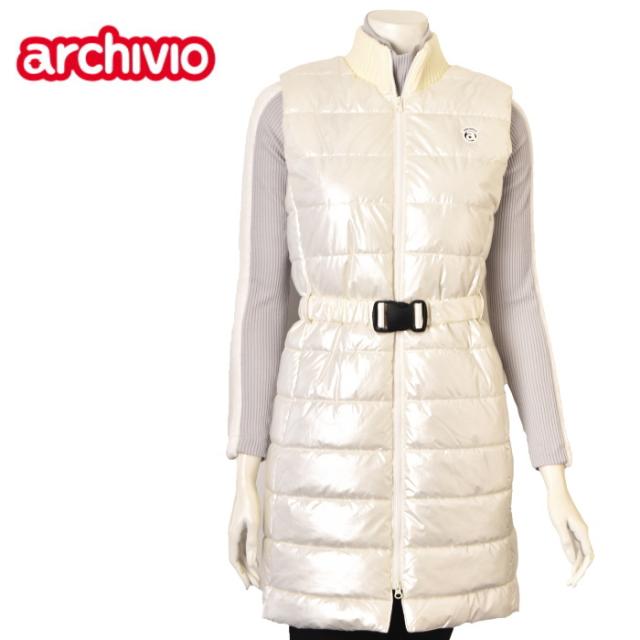 アルチビオ archivio レディース 中わた入り暖かフルジップロングベスト archivio ダウンベスト ベスト 「LADIES」アルチビオゴルフ